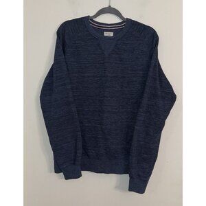 Champion Mens Crew Neck French Terry Sweatshirt Navy Blue Size Large Long Sleeve